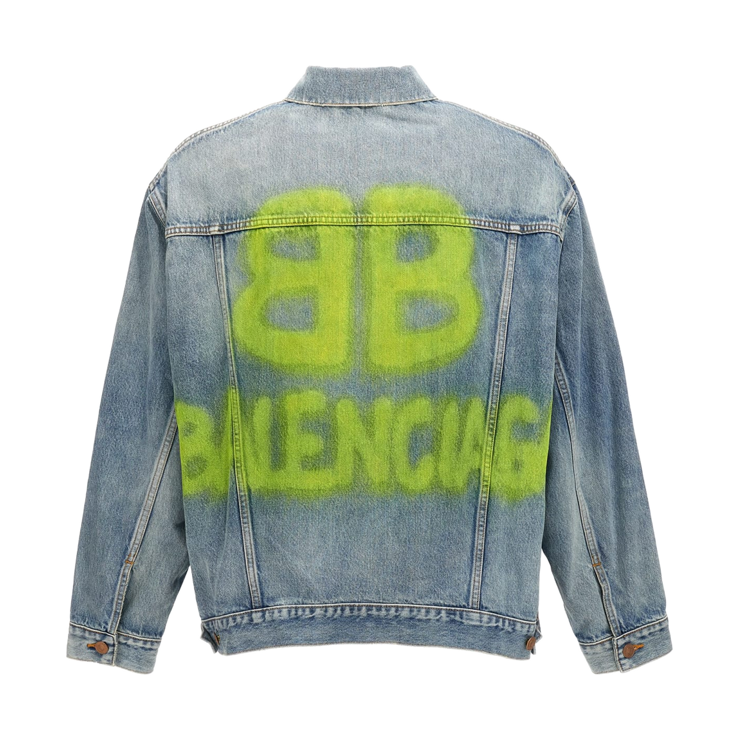 Balenciaga Jean Jacket "Yellow" Spraypaint