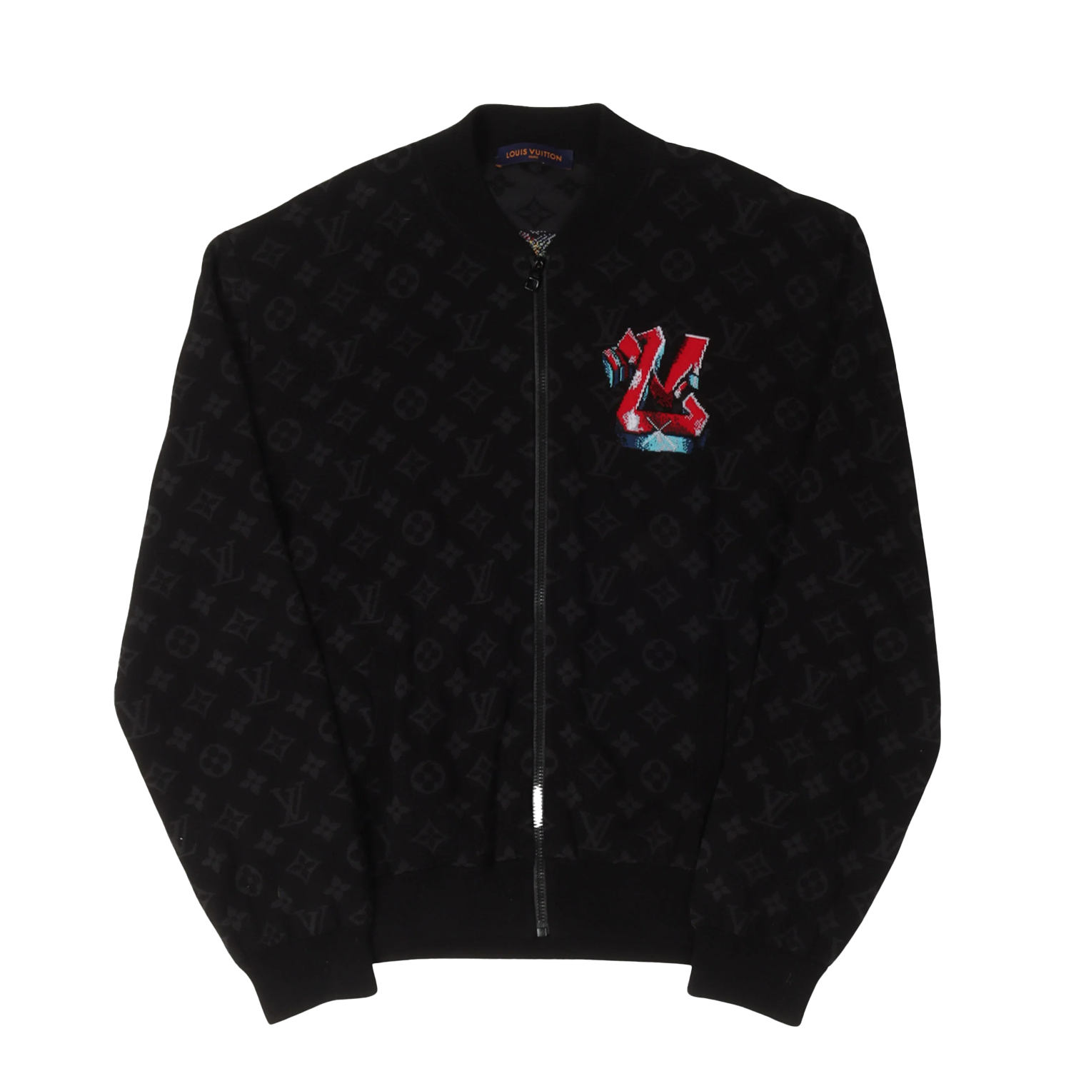 Louis Vuitton Graffiti Knit Zip Up