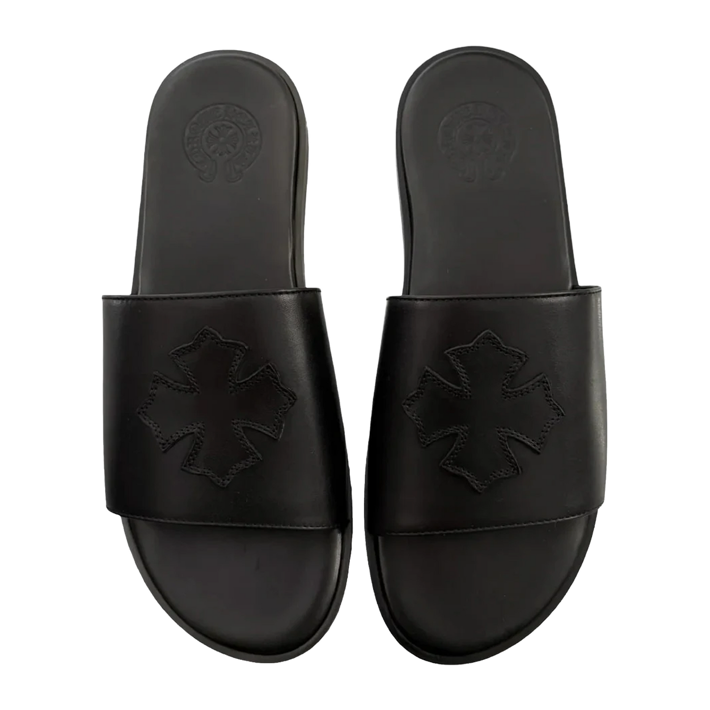 Chrome Hearts Leather Slides