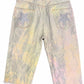Disrupting Nirvana Star Quarter Shorts - Green Tie Dye