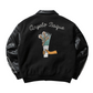 Angelo Baque X Champion Leather Jacket