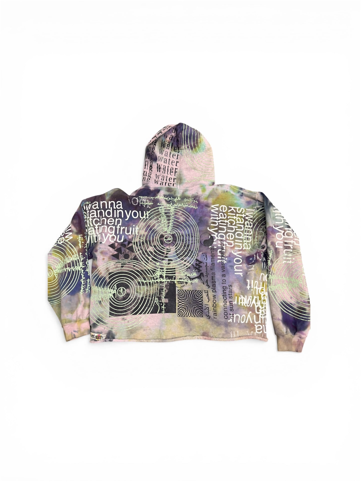 Survive Earth Graffiti Tie Dye Hoodie