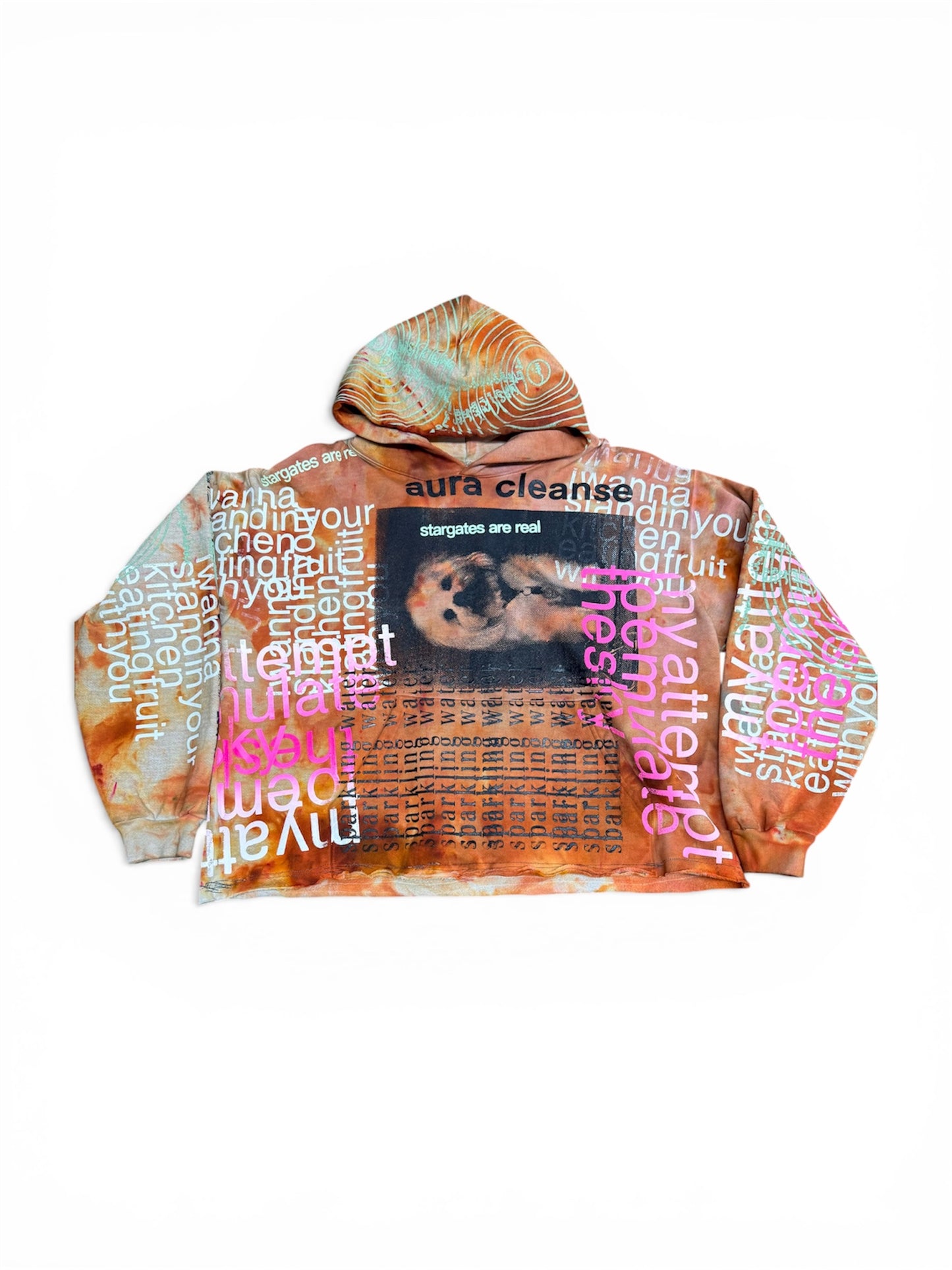 Survive Earth Graffiti Tie Dye Hoodie