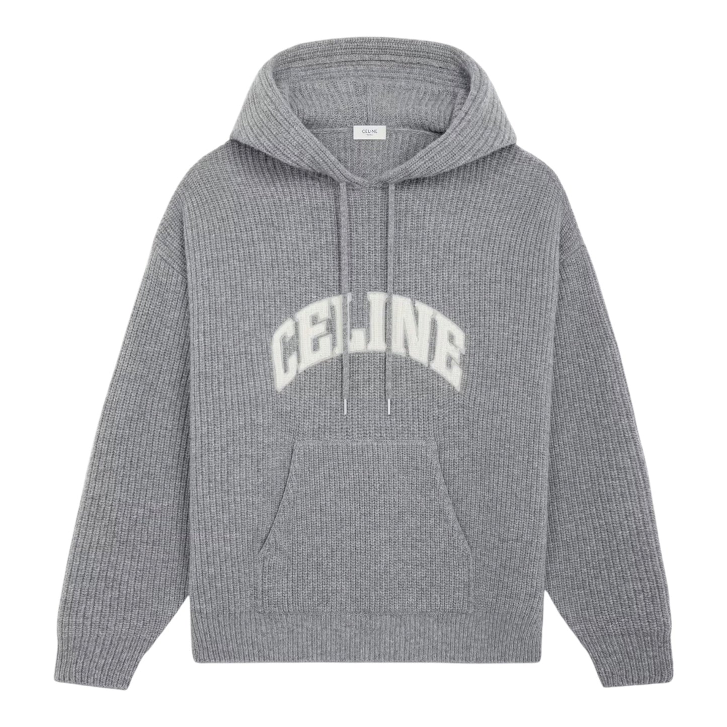 Celine Logo Knit Hoodie