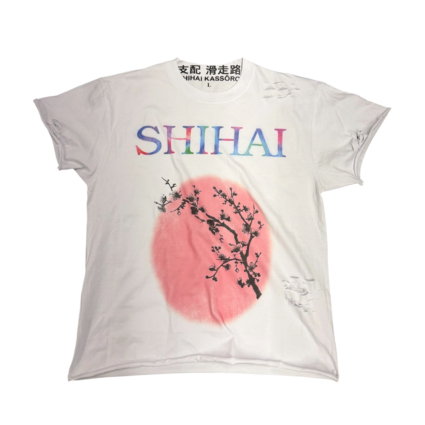 Shihai Kassori Blossom Distressed T-Shirt