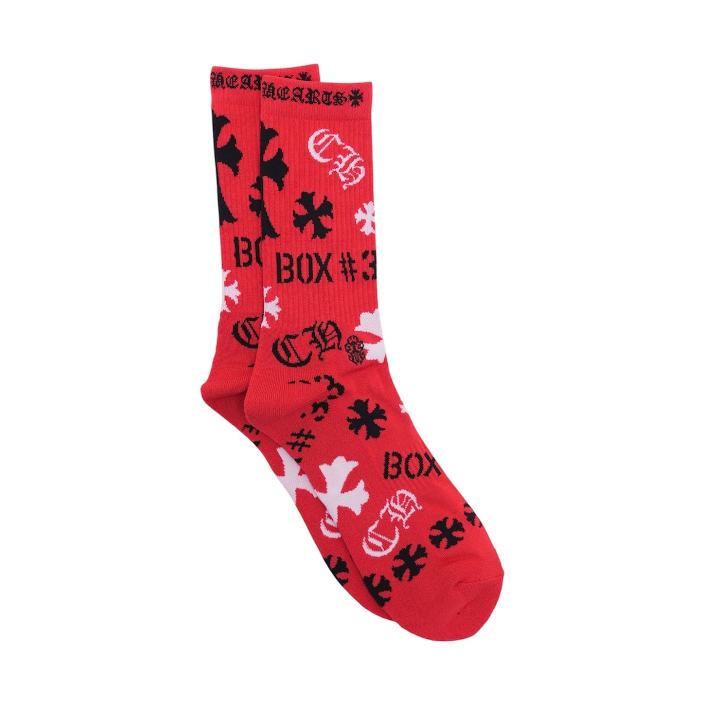 Chrome Hearts Stencil Socks
