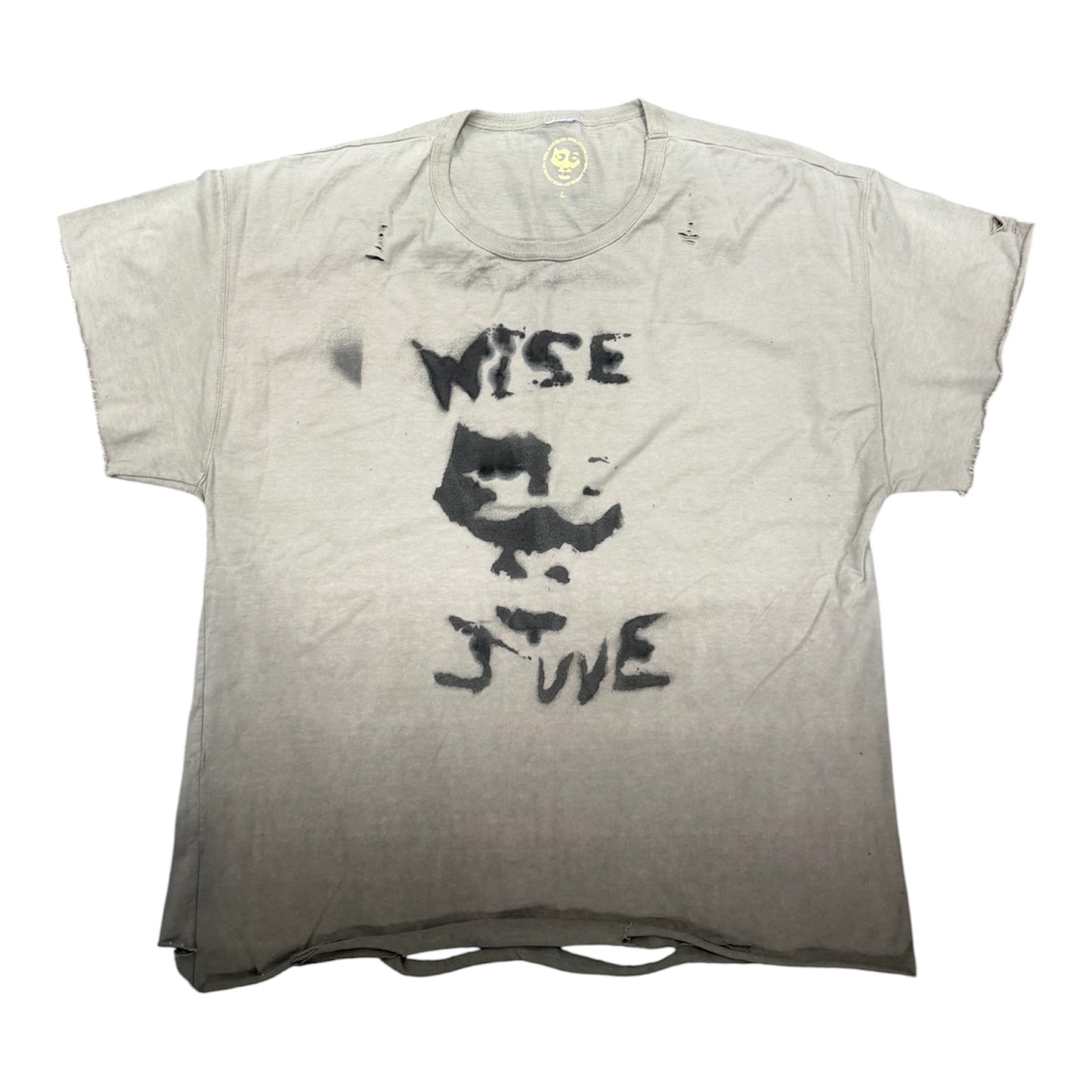 Wise Juvenile Face Distressed T-Shirt