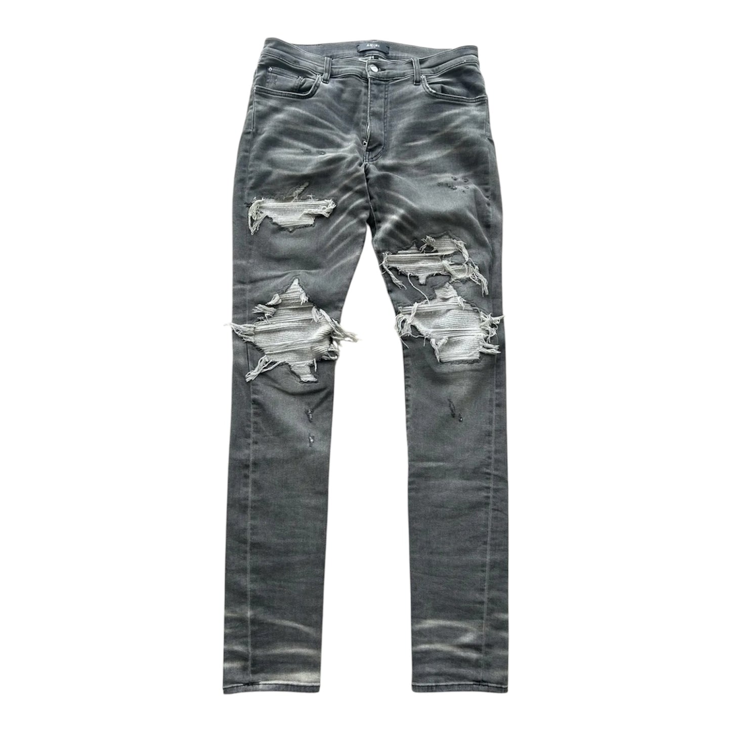 Amiri MX1 Cashmere Patch Denim Jeans ‘Grey’