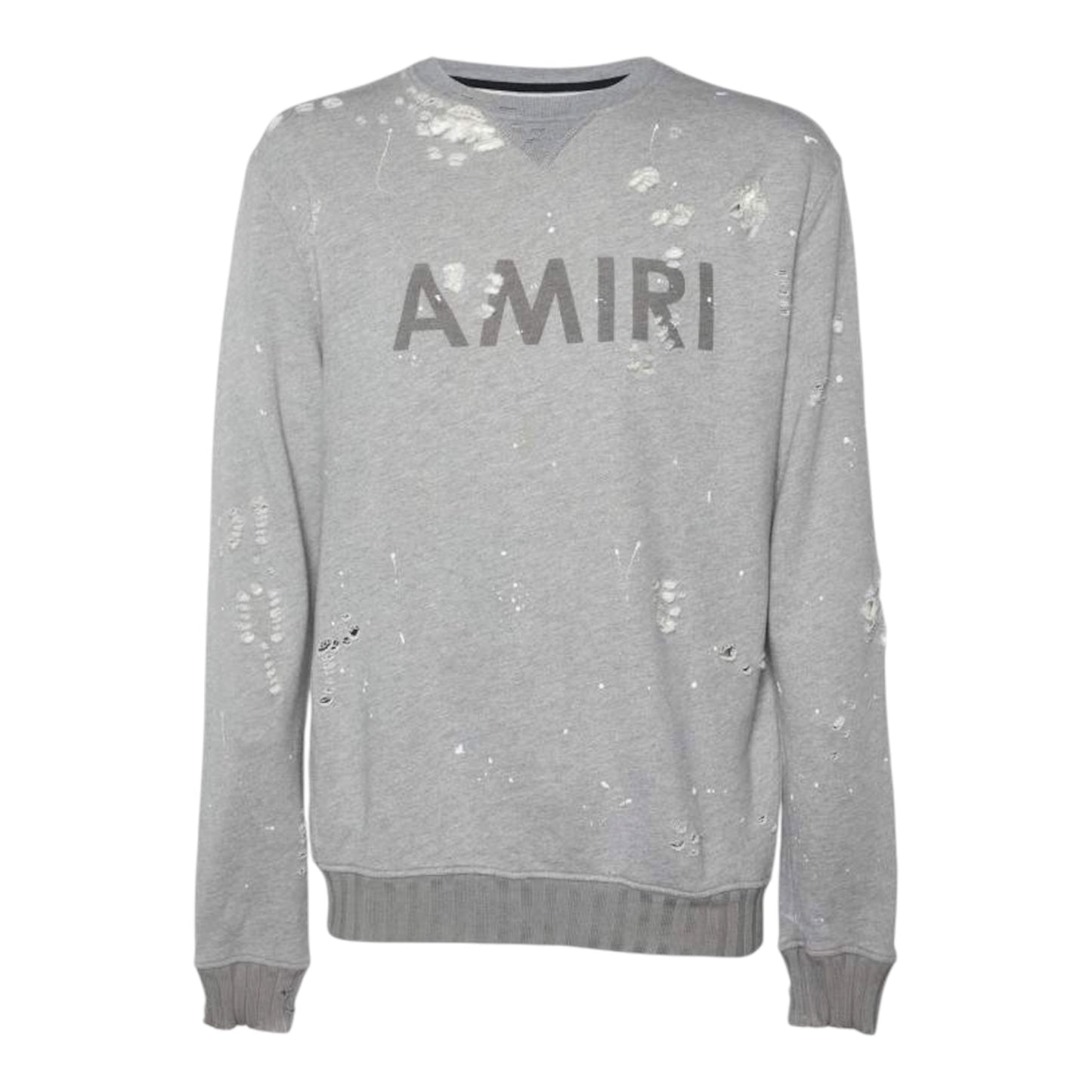 Amiri Logo Shotgun Crewneck ‘Grey’