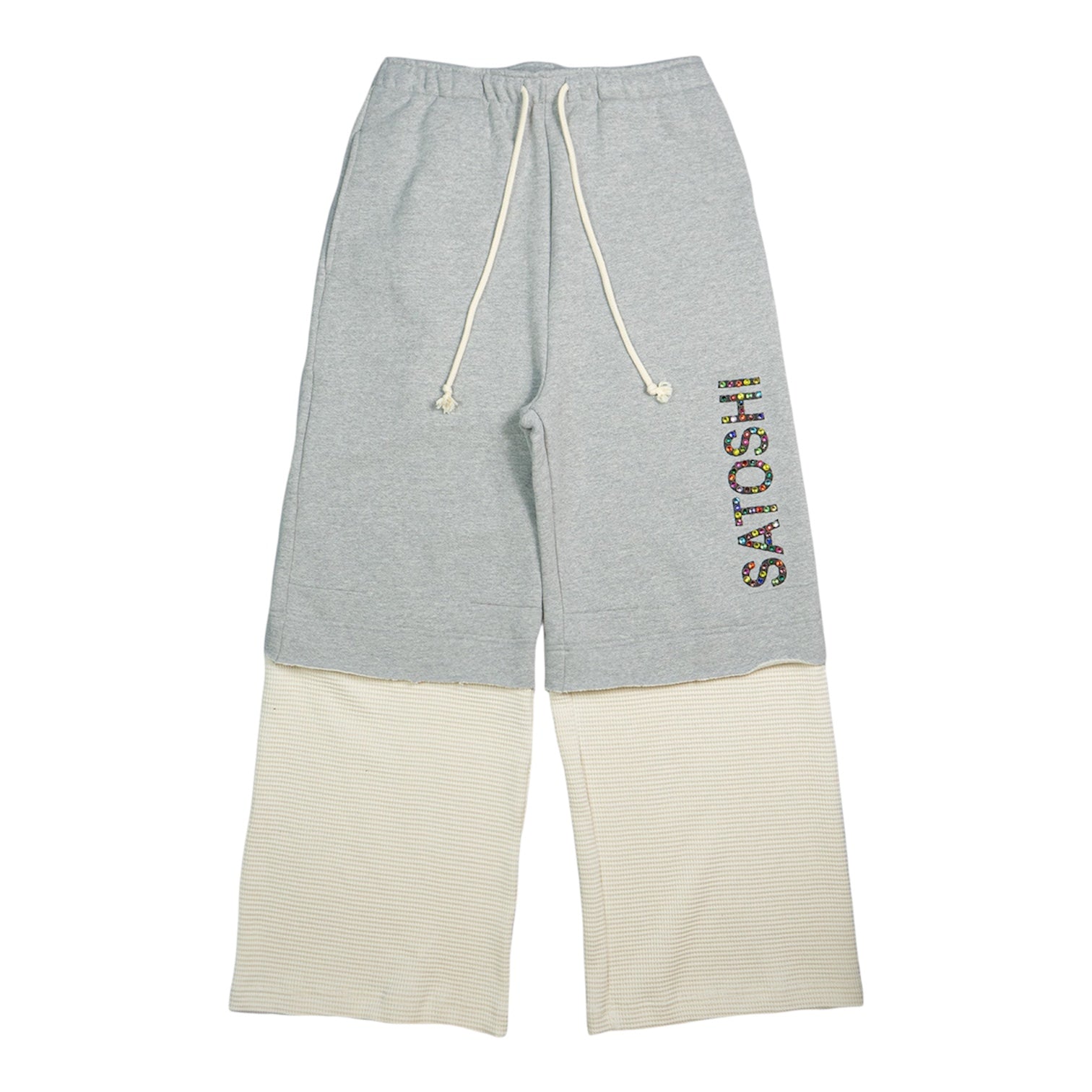 Satoshi Nakamoto Double Layer Studded Sweatpants