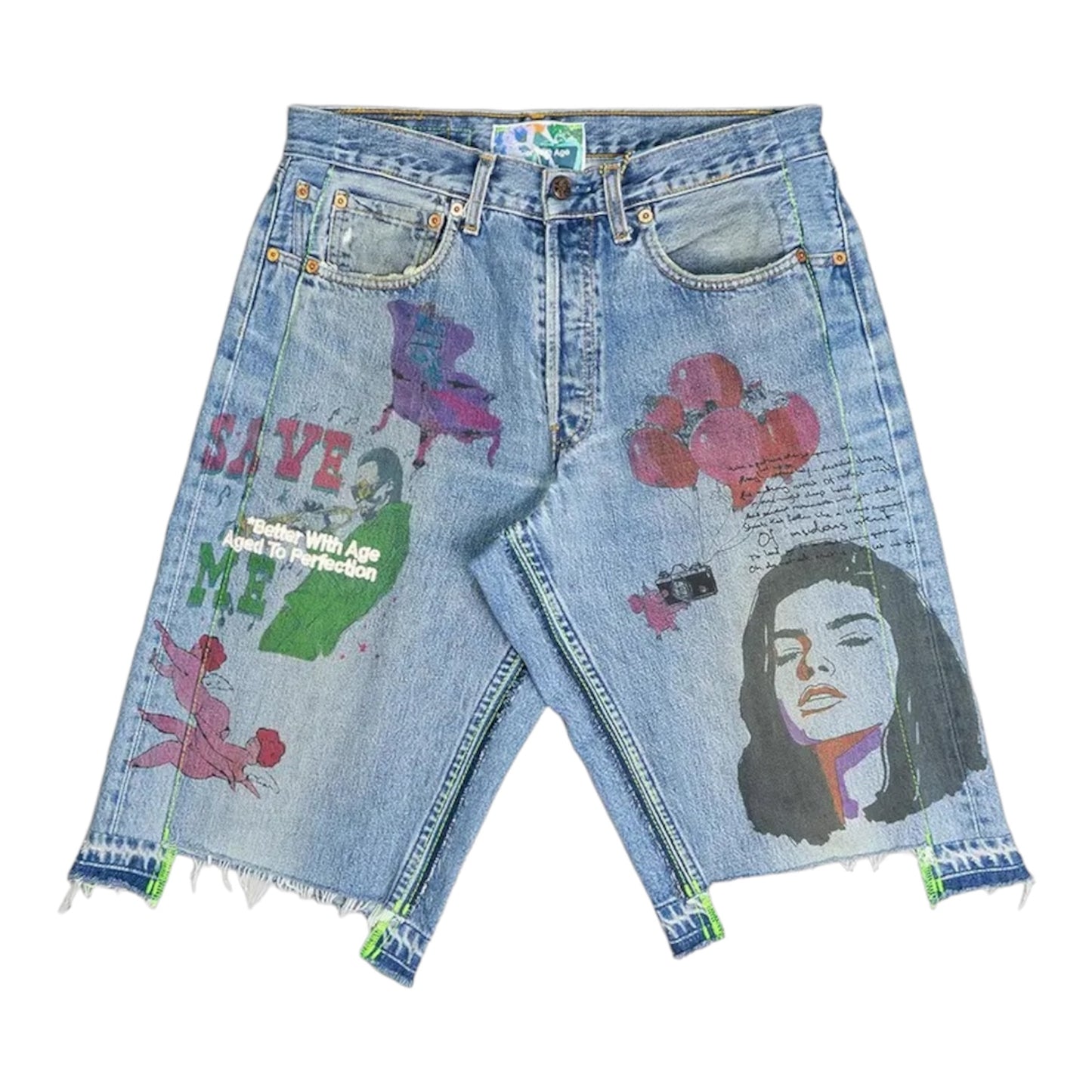 Better With Age Harrison Triple-Wide Denim Shorts