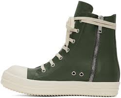 Rick Owens Ramones High Sneakers “Green”