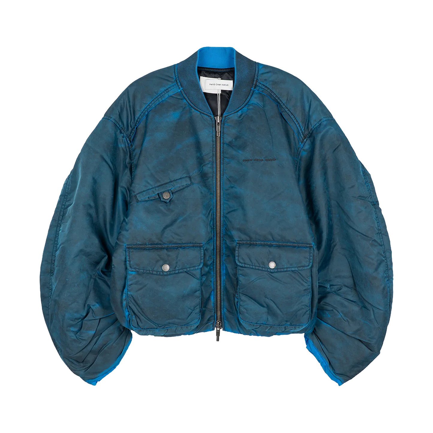 Feng Chen Wang Spray Painted Nylon Bomber Jacket
