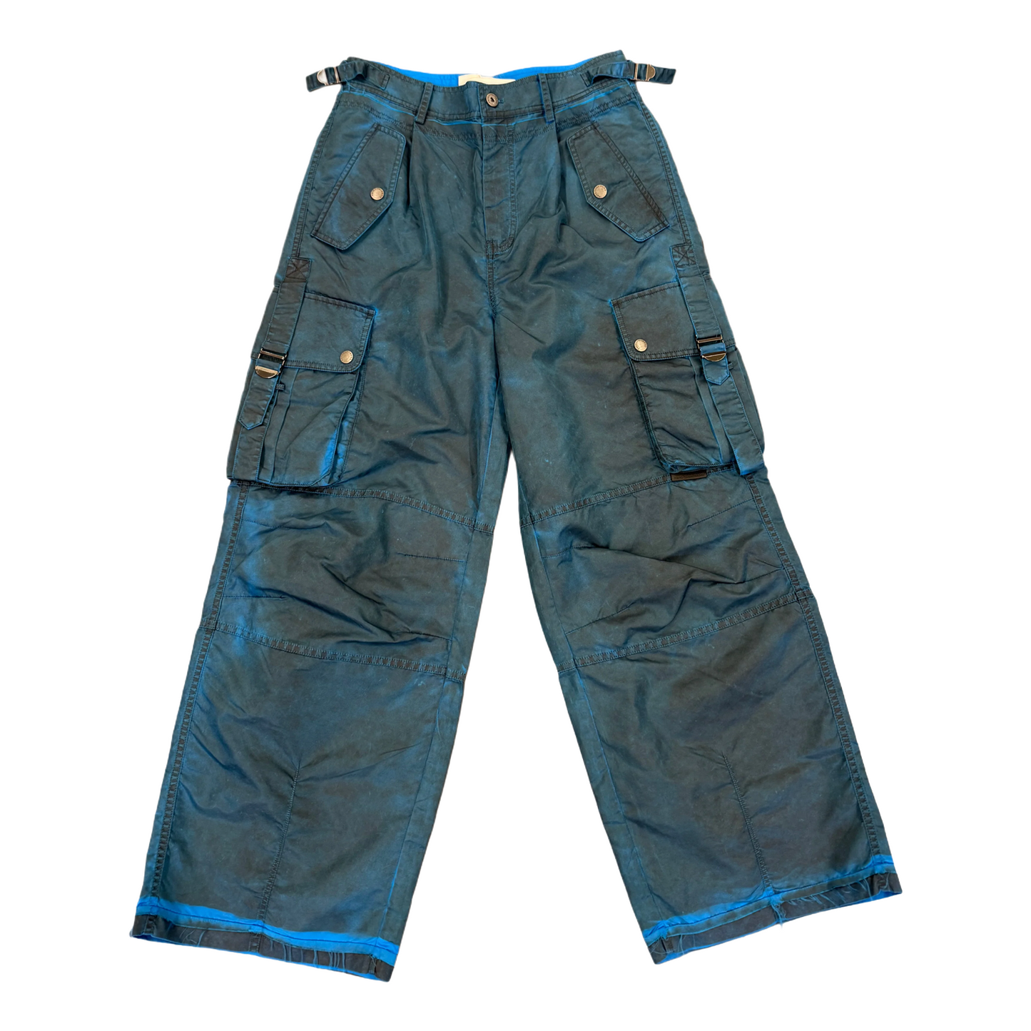 Feng Chen Wang Cargo Trousers Spray Painted Nylon