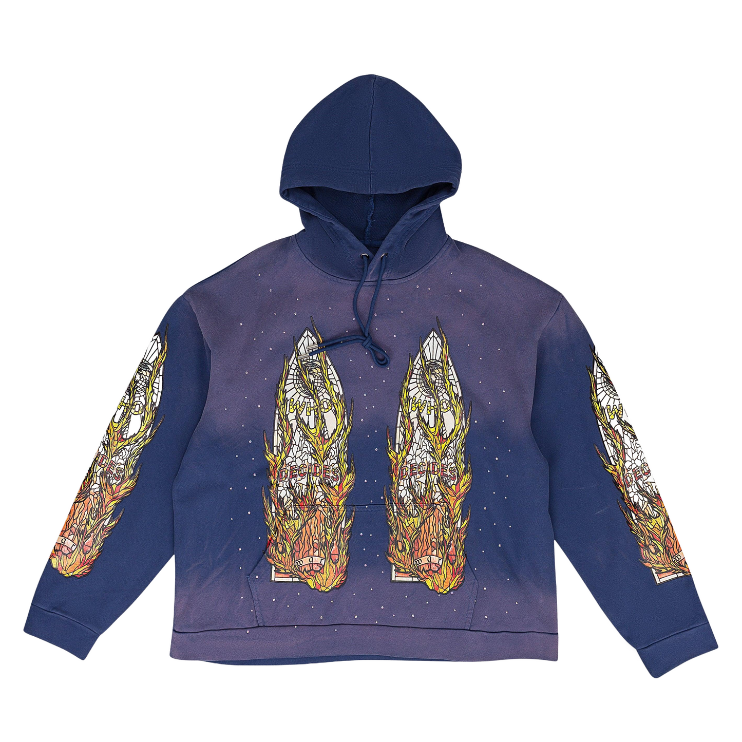 Who Decides War Rhinestone Hoodie