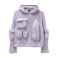 Who Decides War Violet Multi-Pocket Sweater