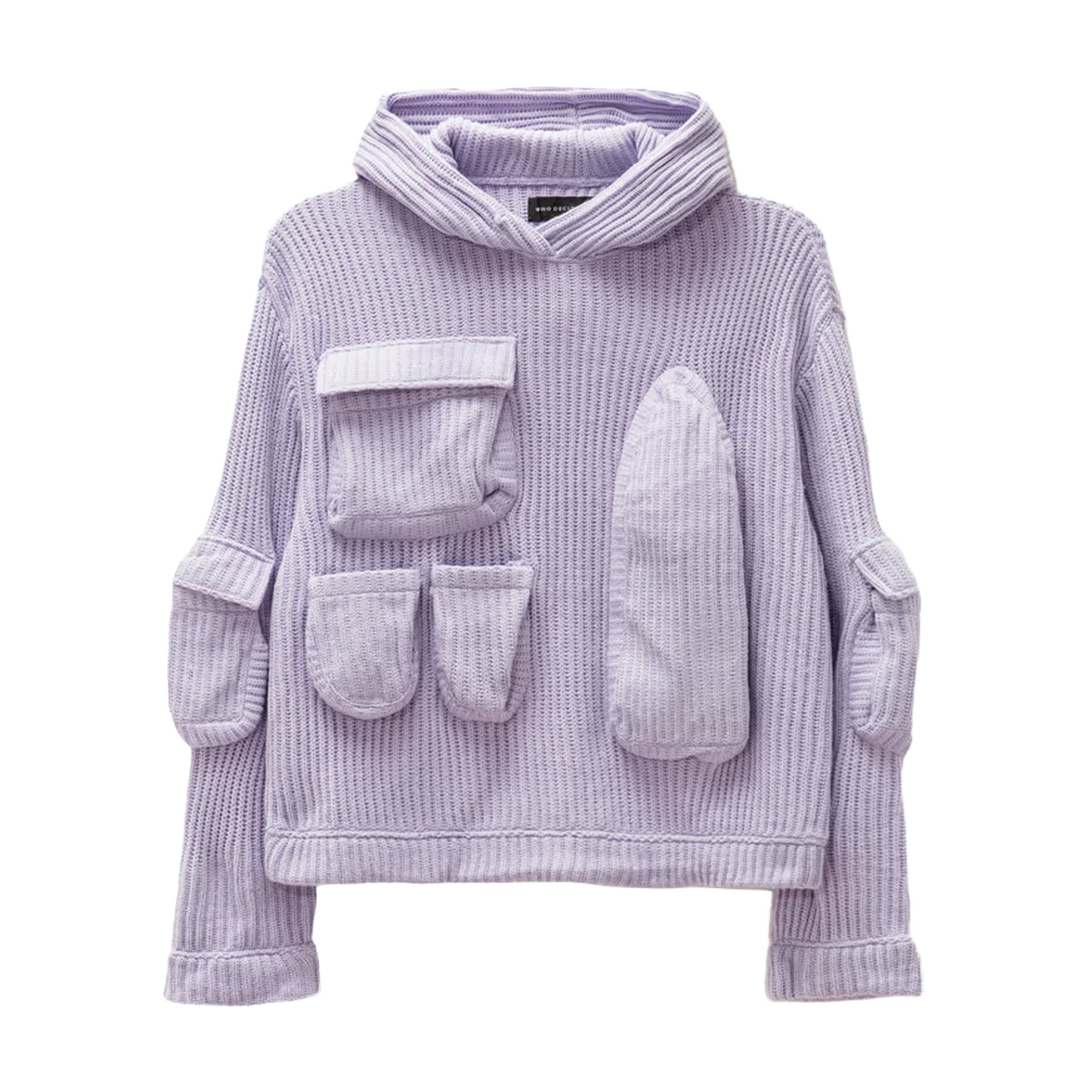 Who Decides War Violet Multi-Pocket Sweater