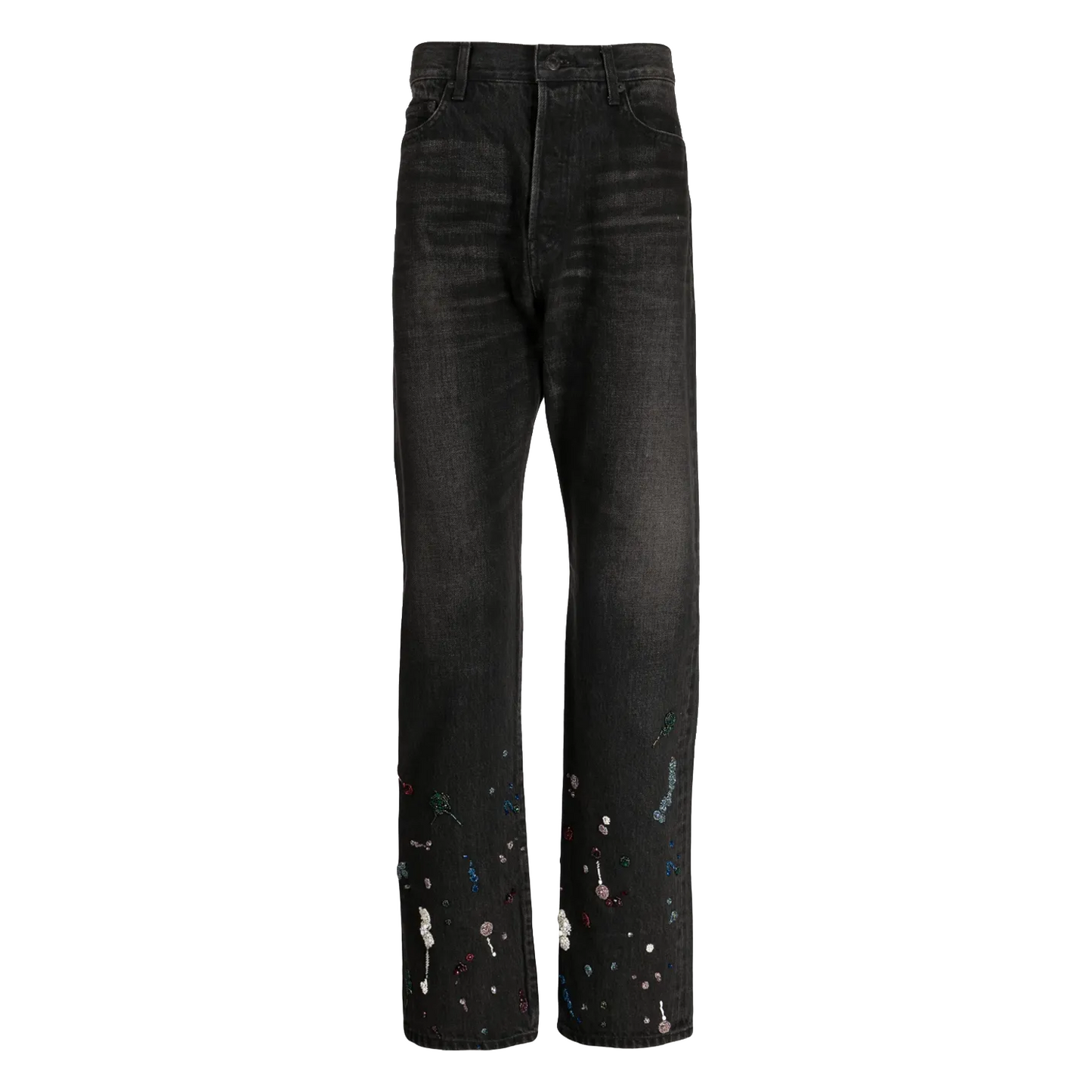 Undercover Floral Embellished Denim Pants
