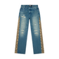 RTA Snake Flare Denim Jeans