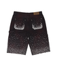 Birth Of A Royal Child Rhinestone Denim Shorts