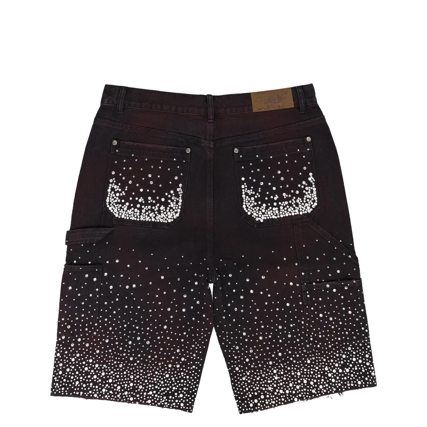 Birth Of A Royal Child Rhinestone Denim Shorts