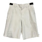 Prada Khaki Nylon Shorts "Red Stripe"