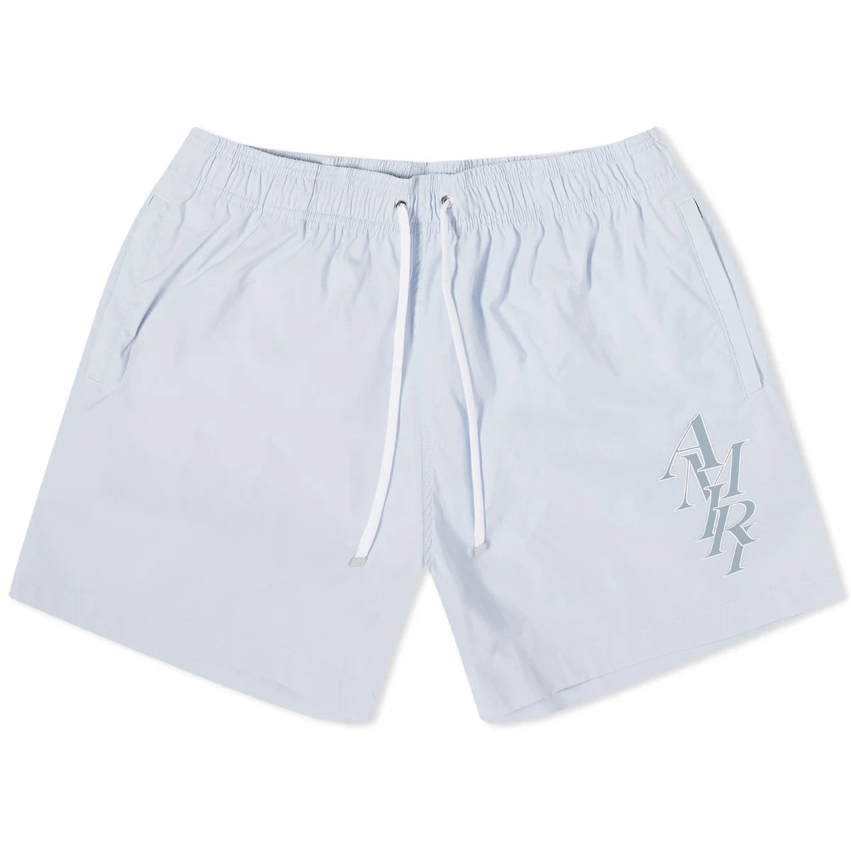 Amiri Staggered Logo Swim Trunks
