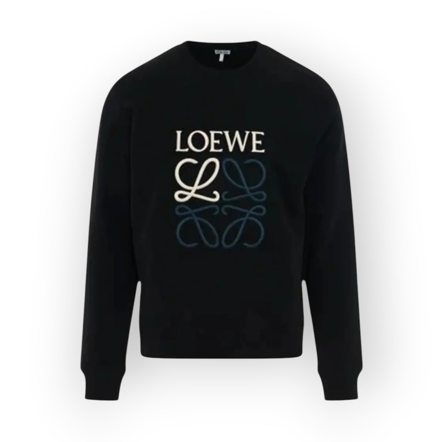 Loewe Crewneck Sweater "White/Blue"