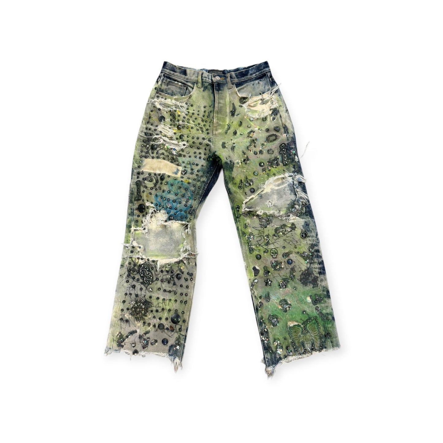 1/1 Balenciaga X Nyree Arts Crashed Jeans