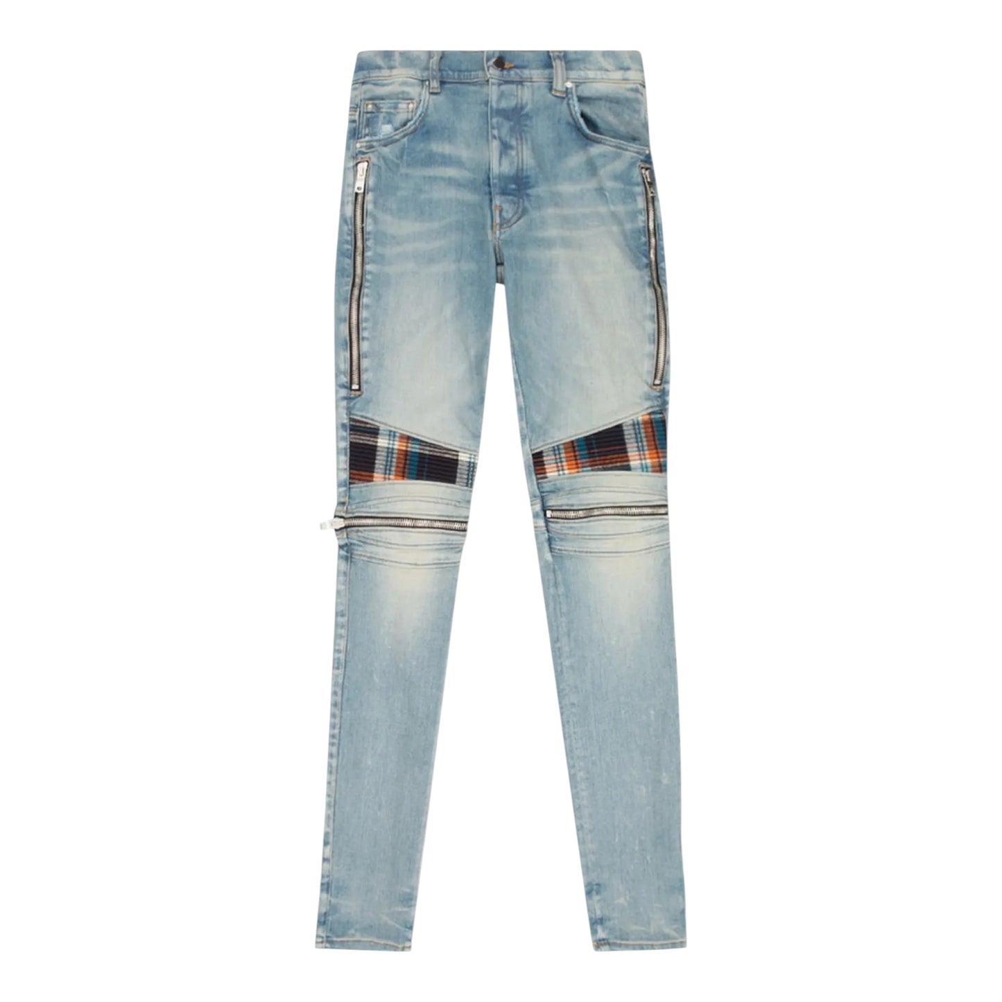 Amiri MX2 Plaid Denim Jeans