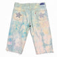 Disrupting Nirvana Star Quarter Shorts - Blue Tie Dye