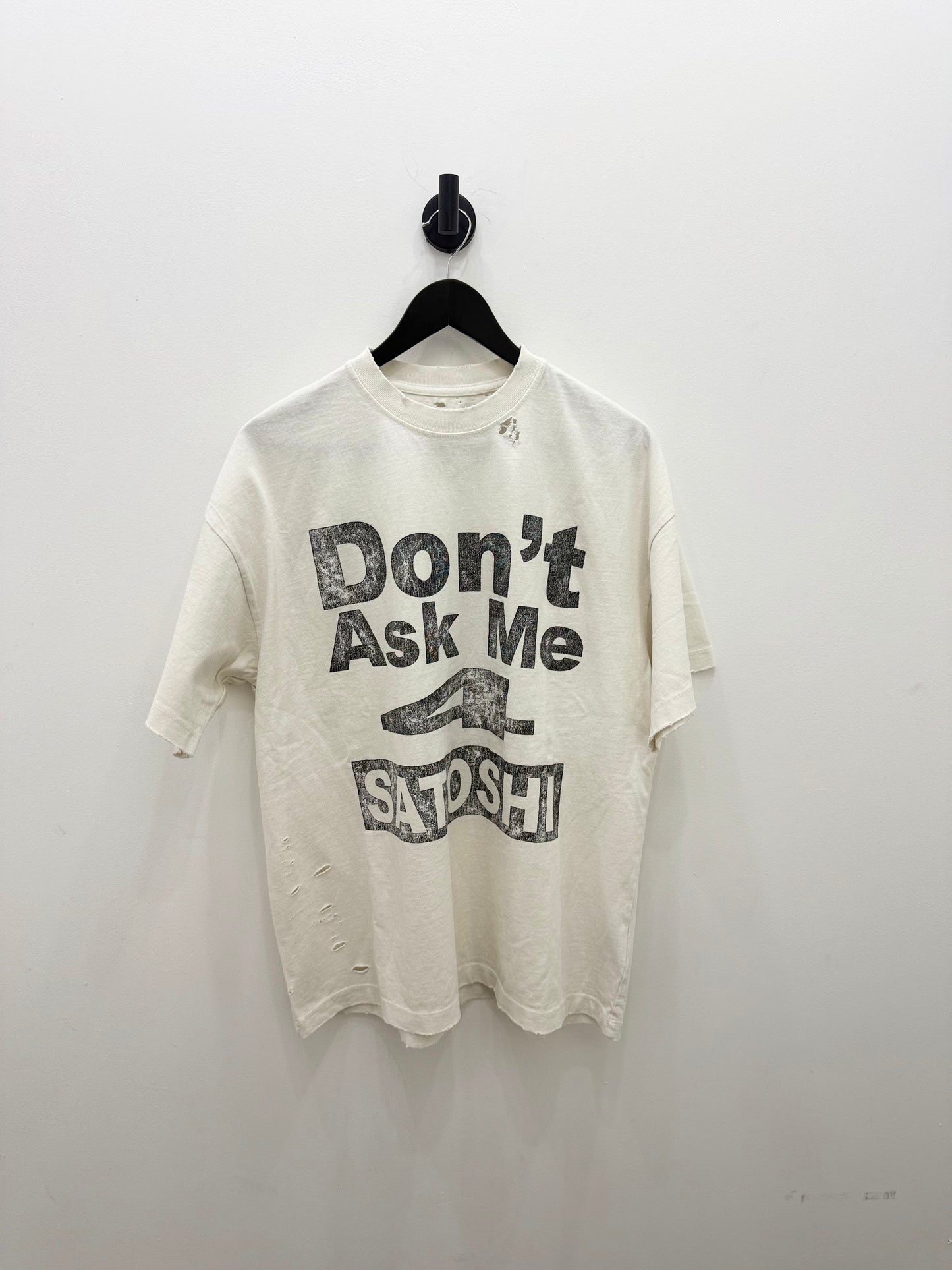 SATOSHI NAKAMOTO "Don't Ask Me" Tee