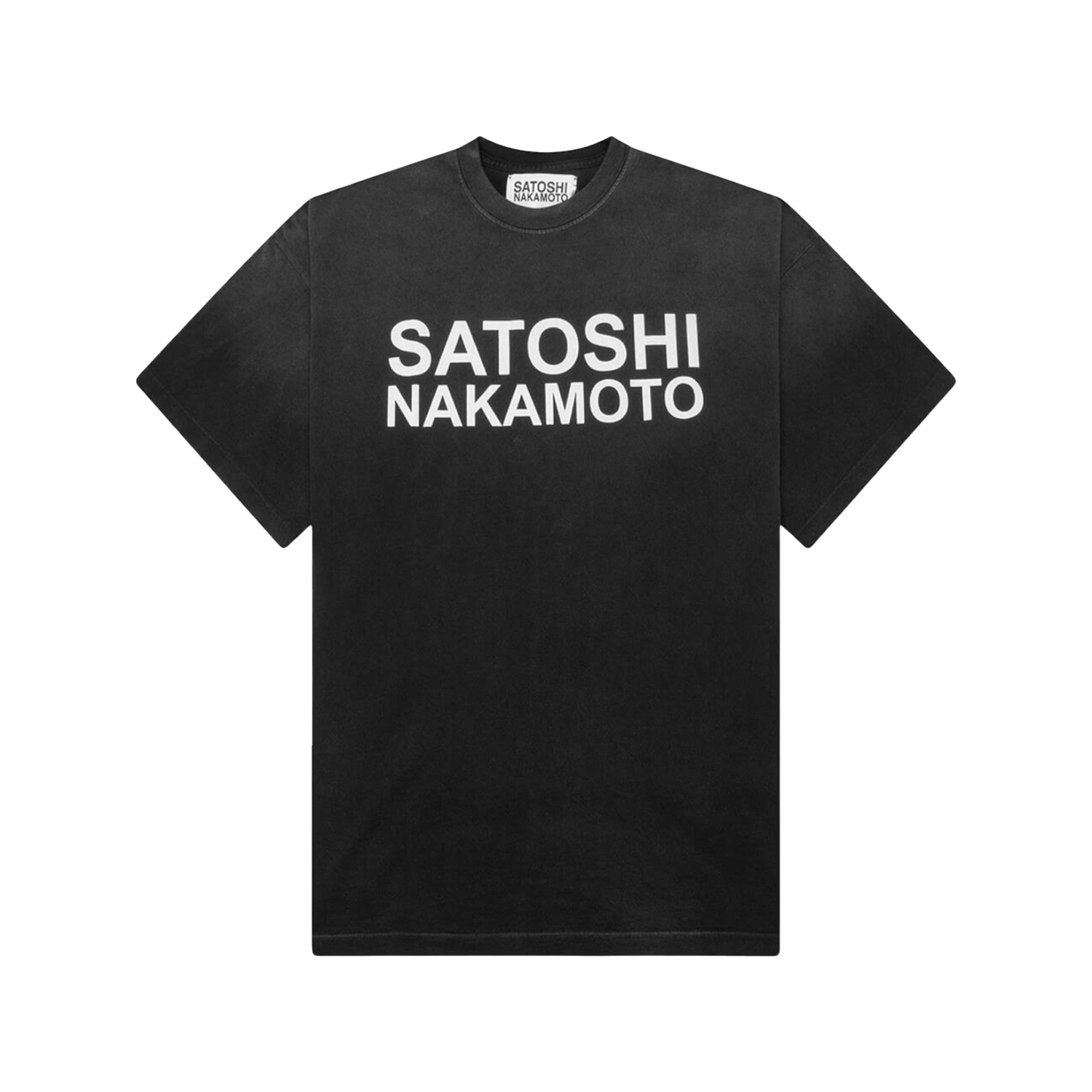Satoshi Stencil Logo T-Shirt “Black”