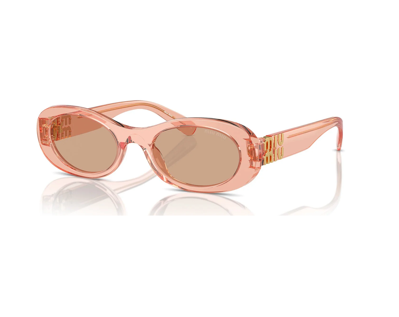 Miu Miu Oval Frame Sunglasses "Pink"