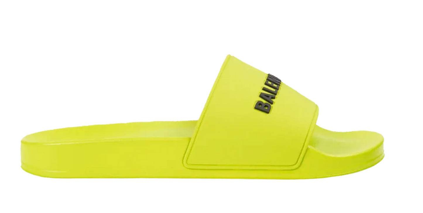 Balenciaga Pool Slides 'Lime'
