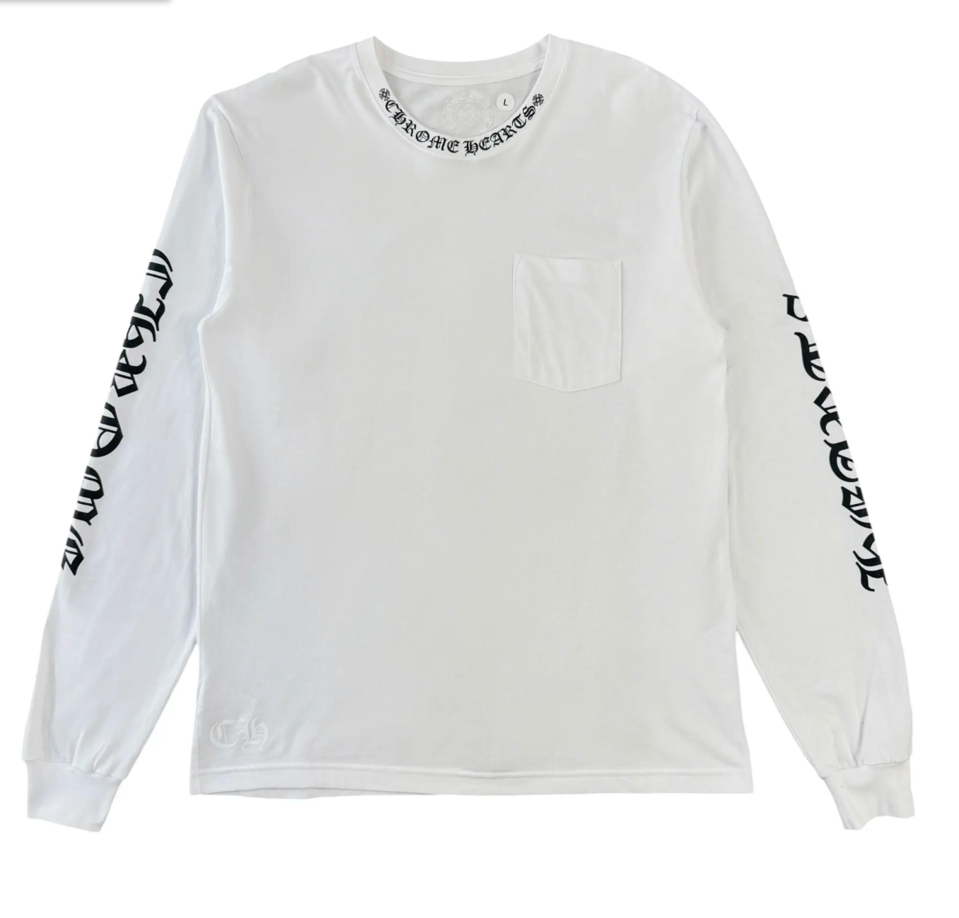 Chrome Heart Neck Logo L/S "White/Black"