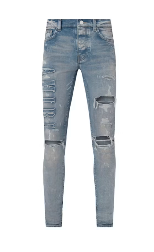 AMIRI logo applique jeans