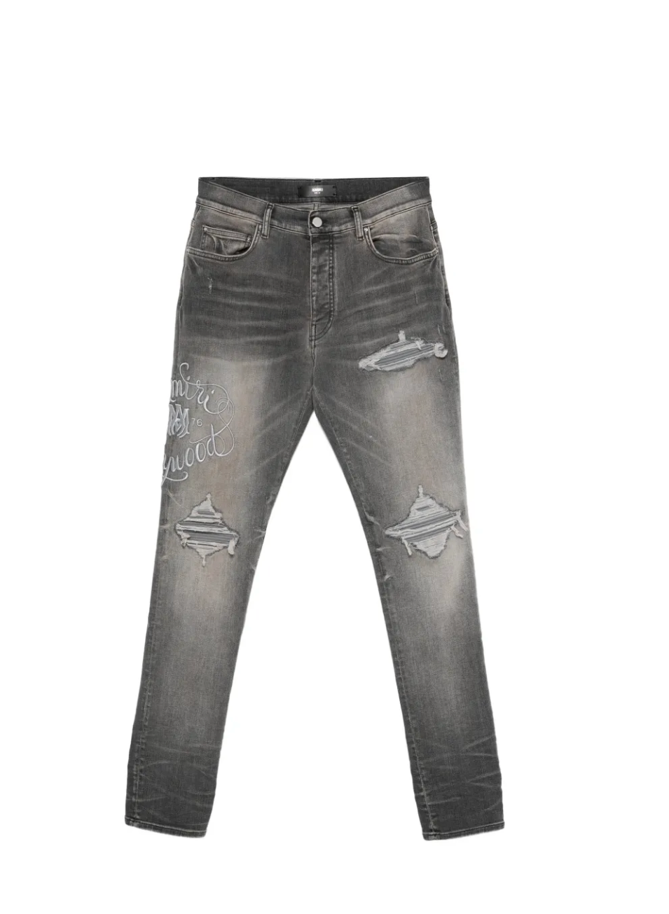 Amiri Jeans Grey Moto Jeans