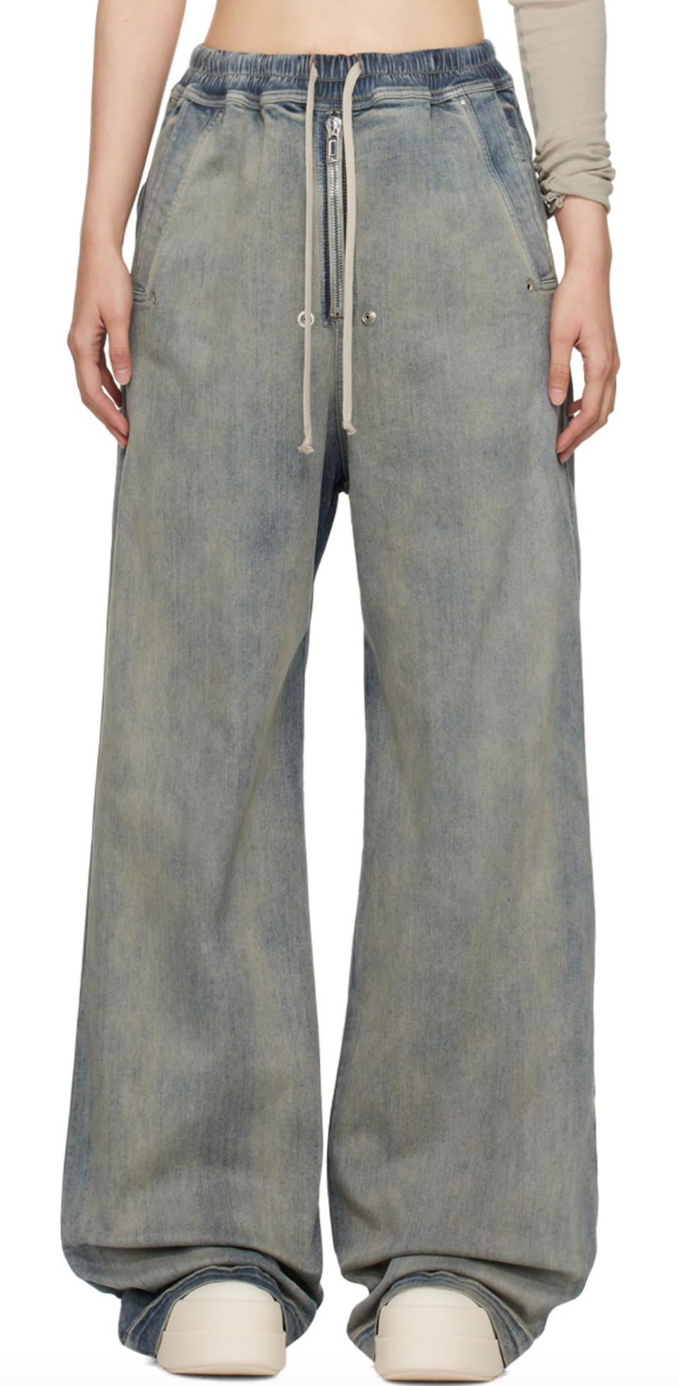 Rick Owens Blue Porterville Bela Denim Pants Pre- Owned
