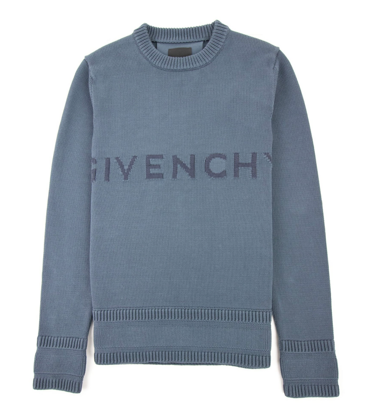 Givenchy Cotton Knit Sweater Blue