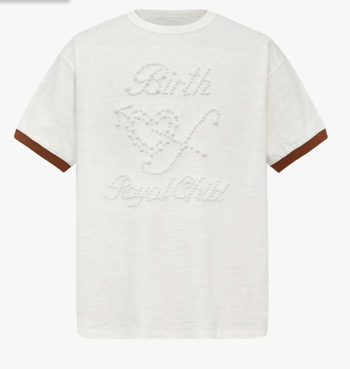 BIRTH OF ROYAL CHILD PEARL PATCHWORK TEE WHITE