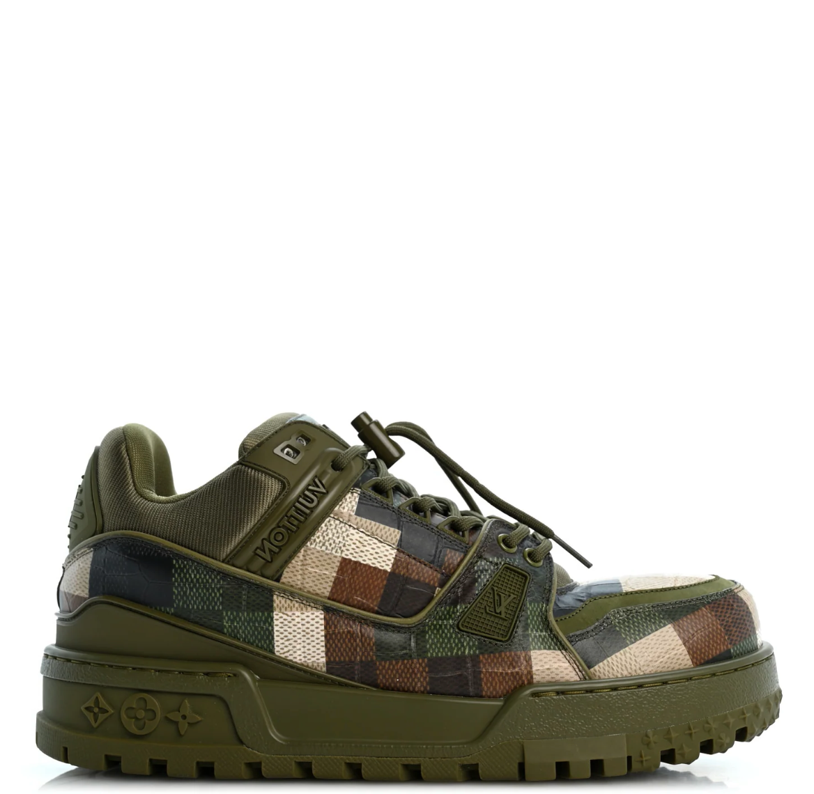 Louis Vuitton Damoflage Mens LV Trainer Maxi Sneakers