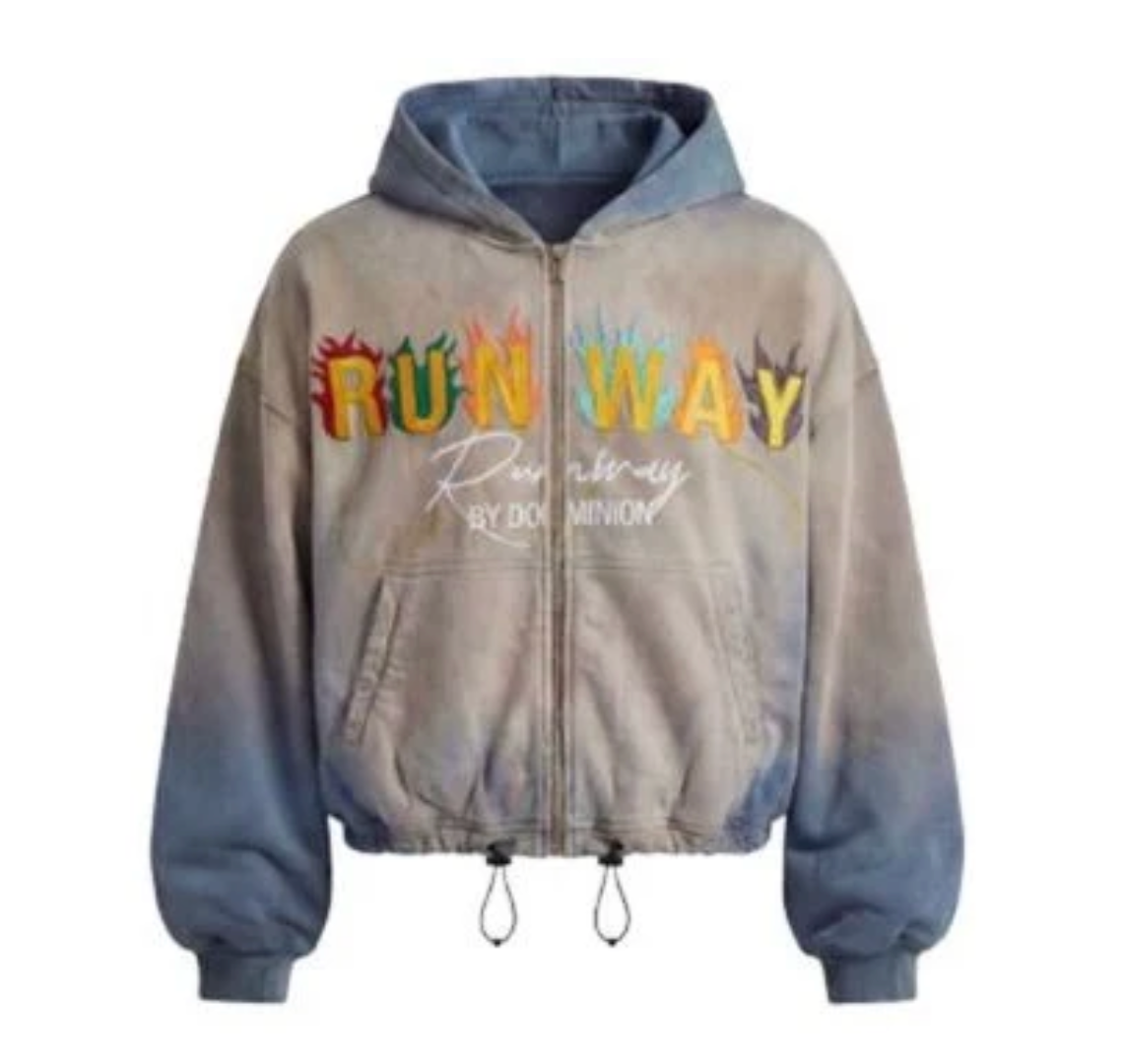 DOMINION RUNWAY TASSEL ZIP UP