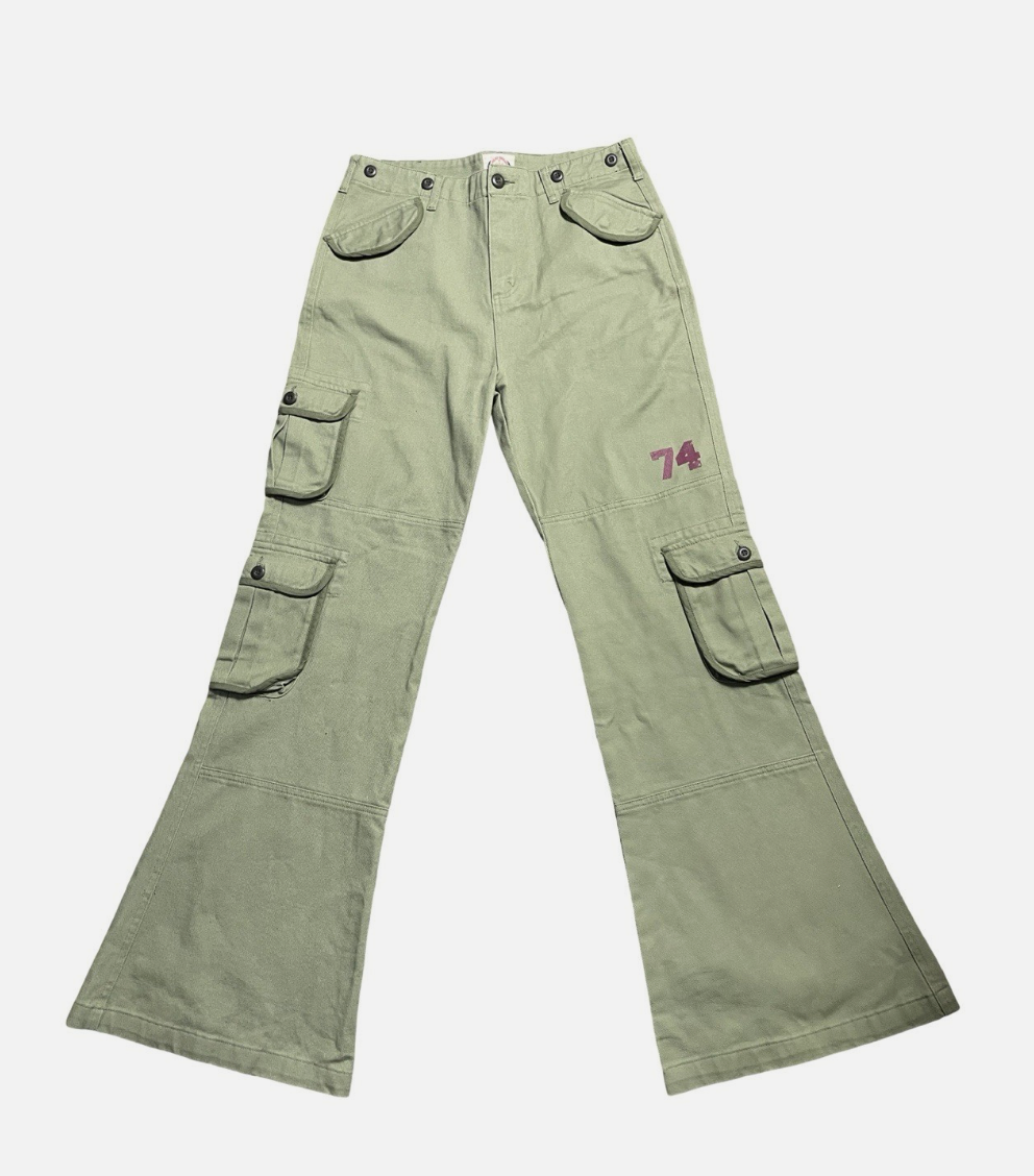 74iswar Flared Cargo Pants