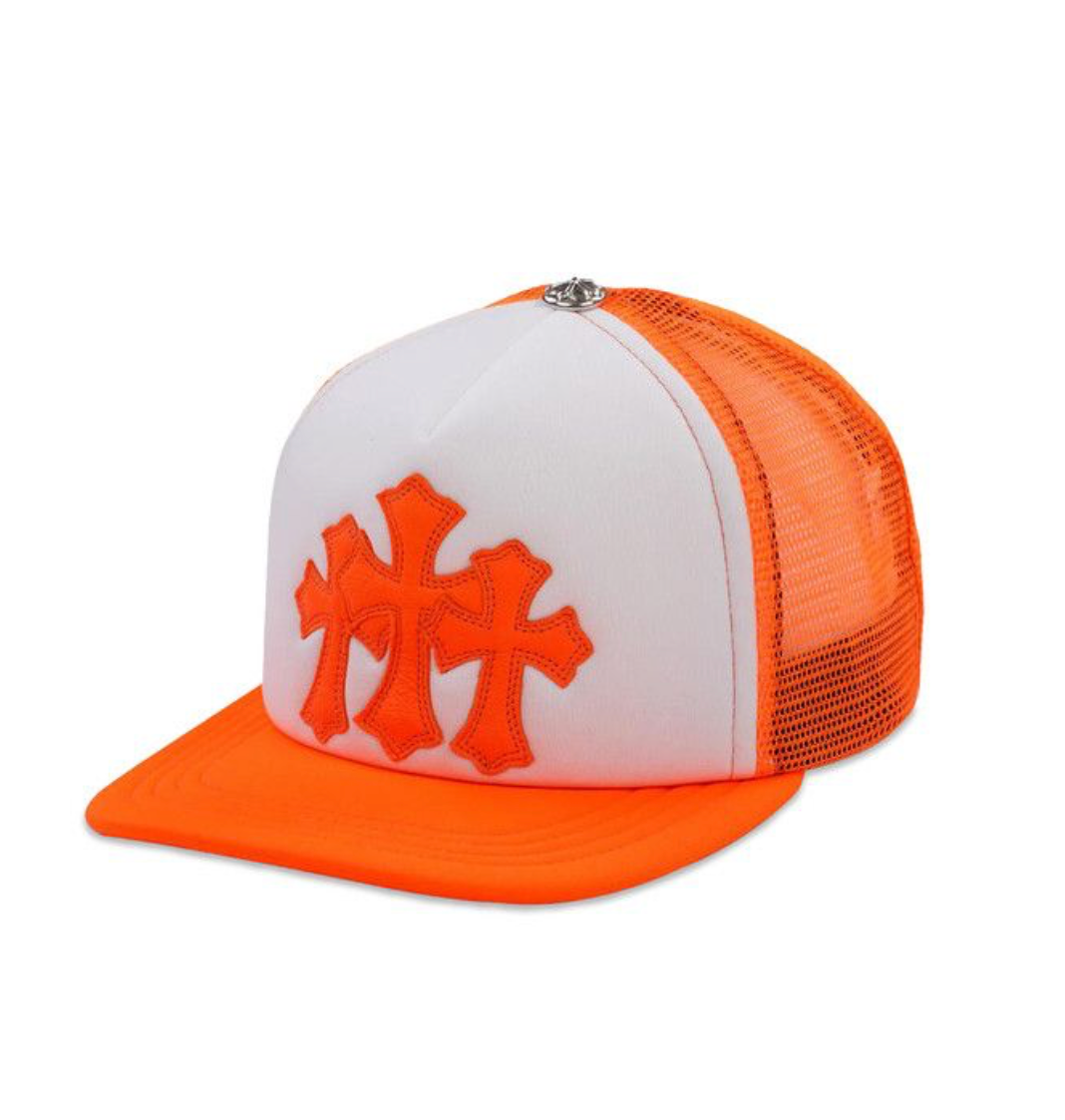 Chrome Heart Cemetery Trucker Hat "Orange"