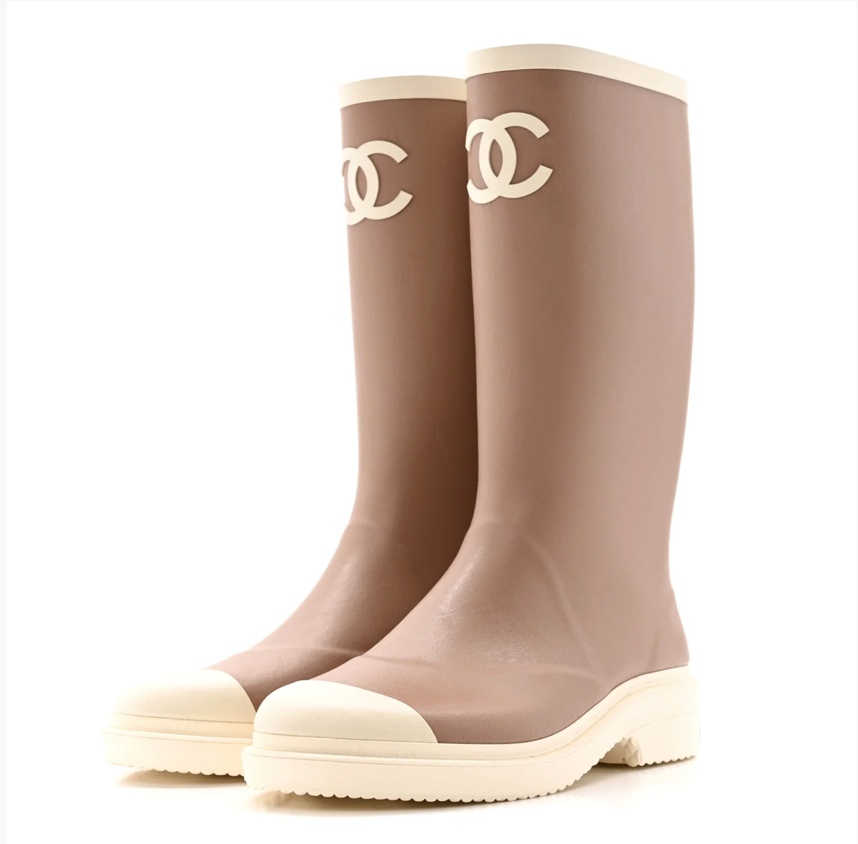 Chanel Rain Boots 'Brown'
