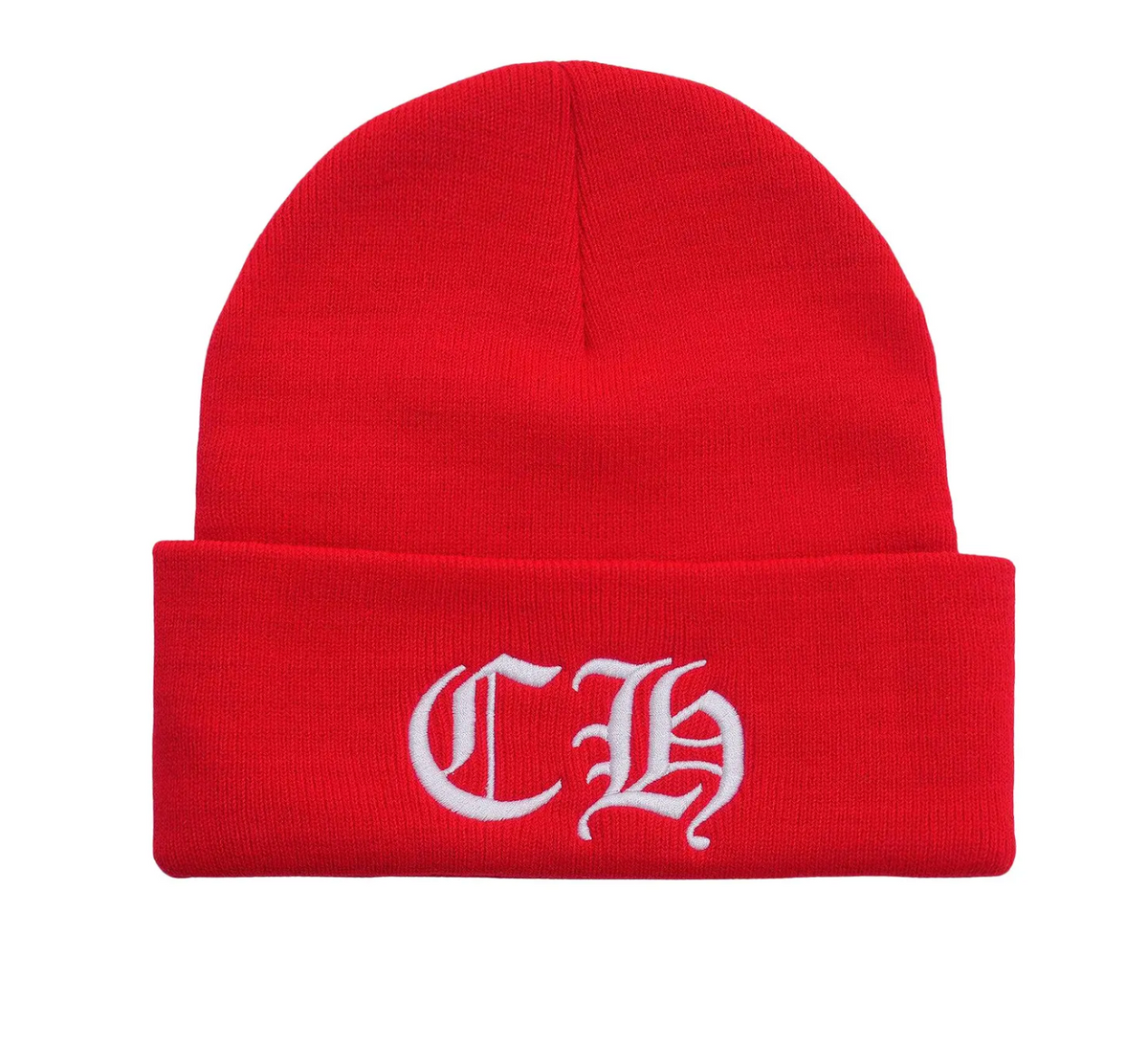 Chrome Hearts Script Beanie 'Red'