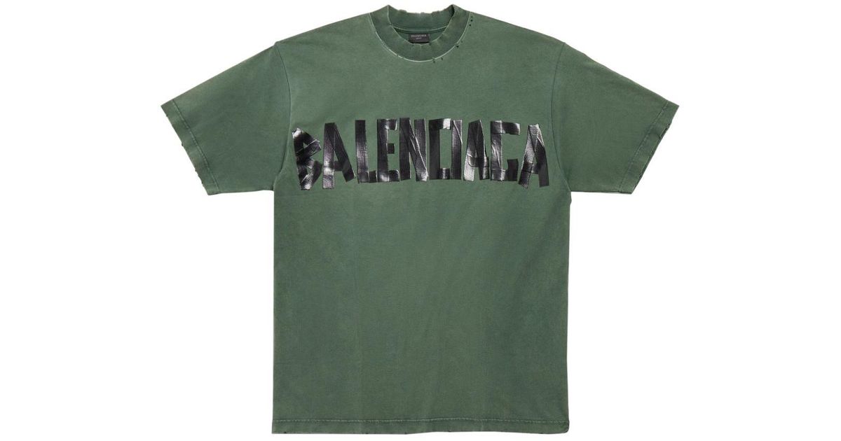 Balenciaga Tape T-Shirt “Green/Black”